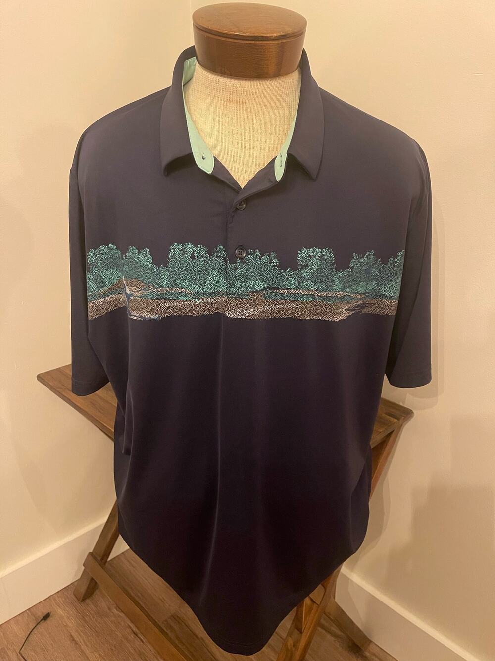 Callaway Opti Dry Swing Tech Blue Polo Size XXL